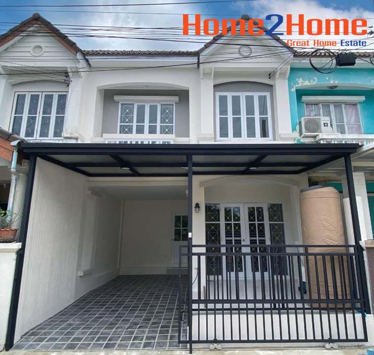 ขาย ทาวน์เฮ้าส์ ตกแต่งใหม่ สวยเรียบร้อย บ้านบุศรินทร์ บ้านกล้วยไทรน้อย